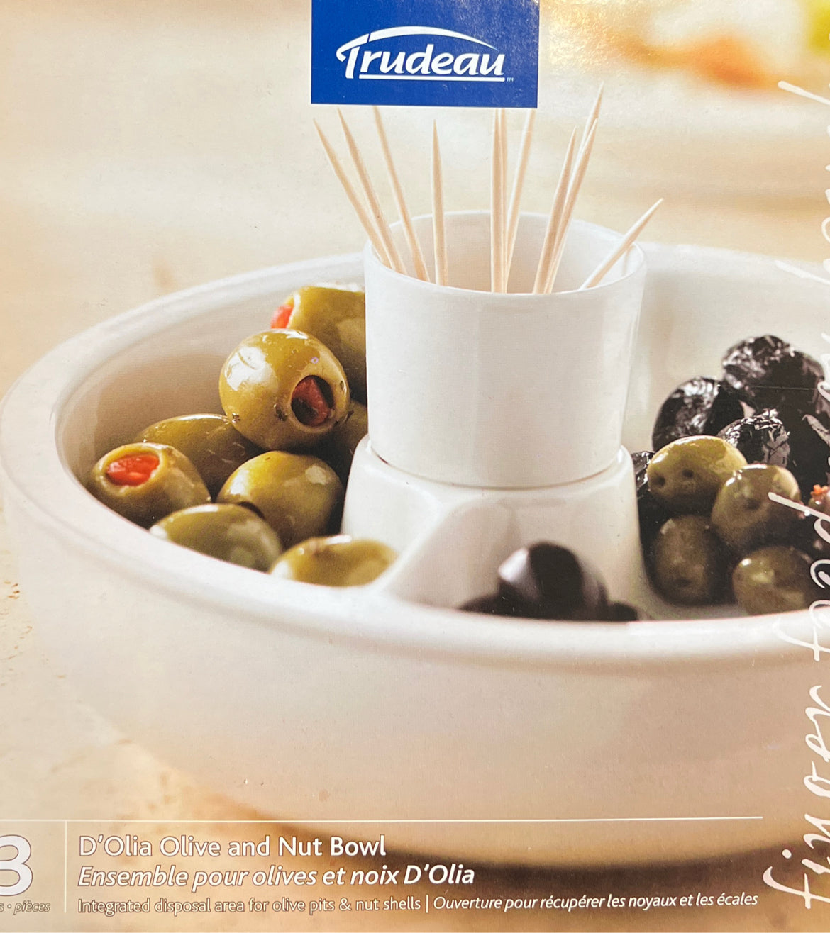 3-Piece Olive and Nut Bowl