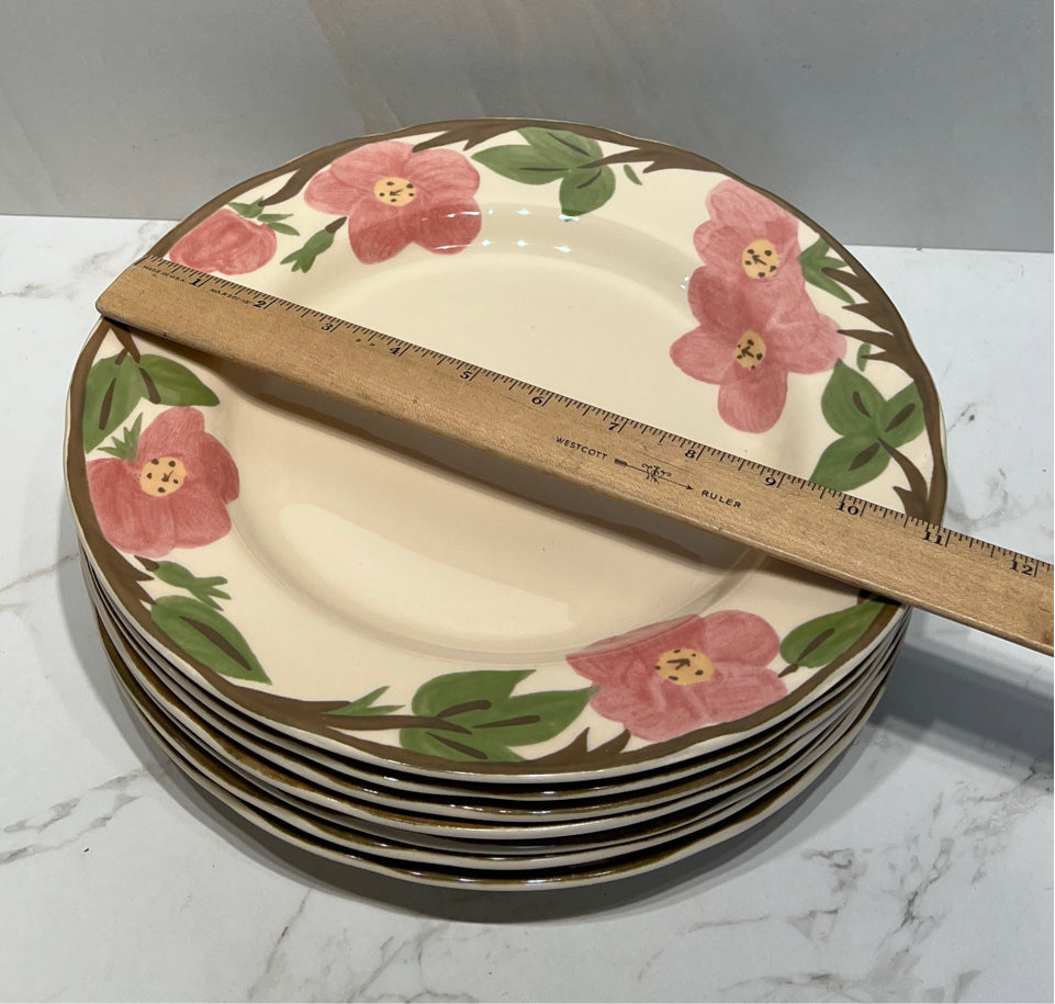Set of 7 Franciscan Plates