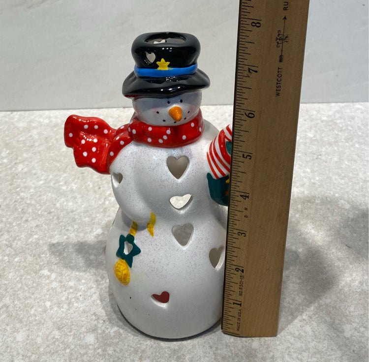 Snowman Tea Light Holder