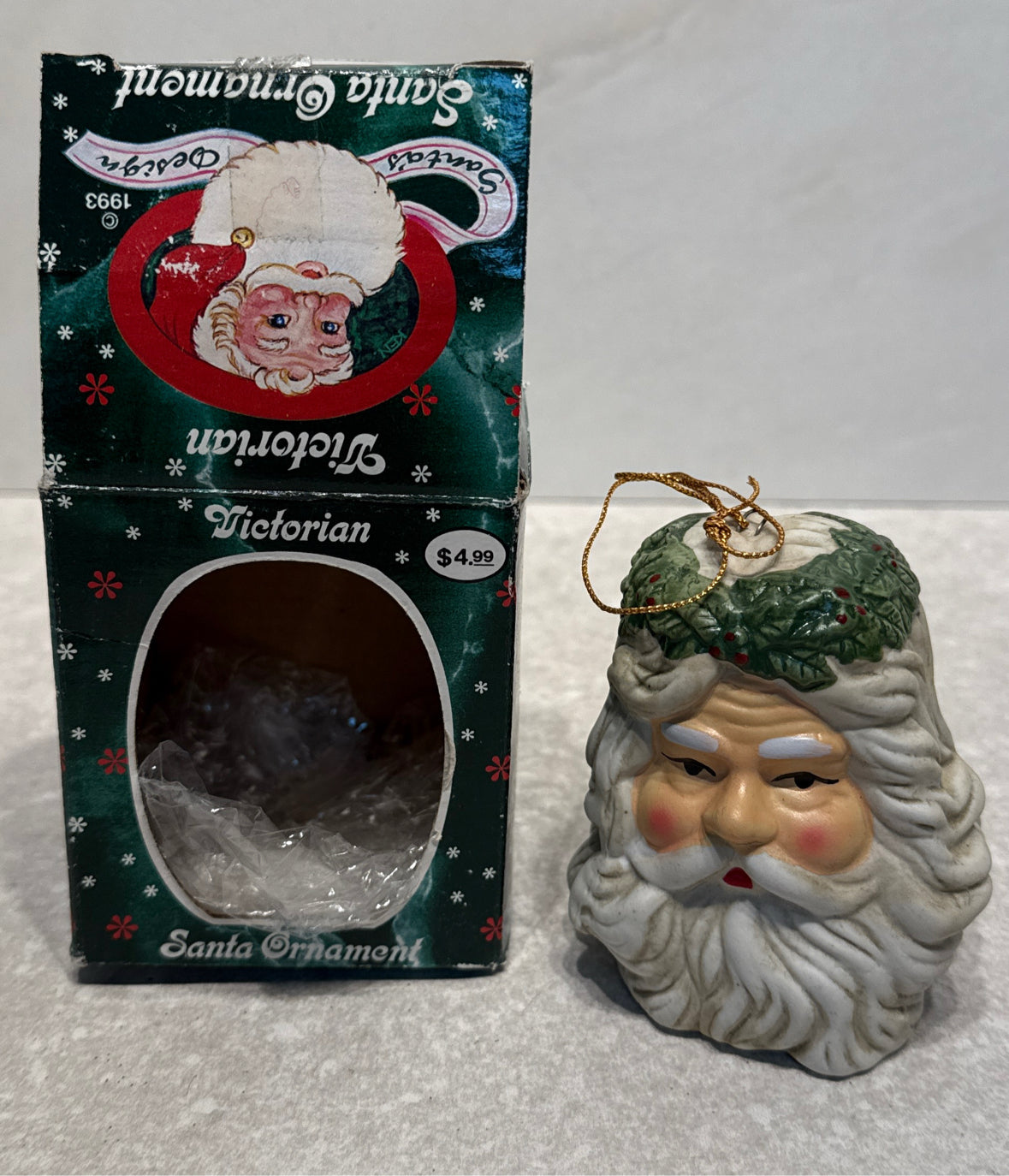 Vintage Santa Ornament