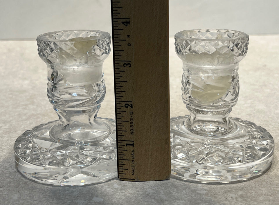 Set of 2 Waterford Candle Holders