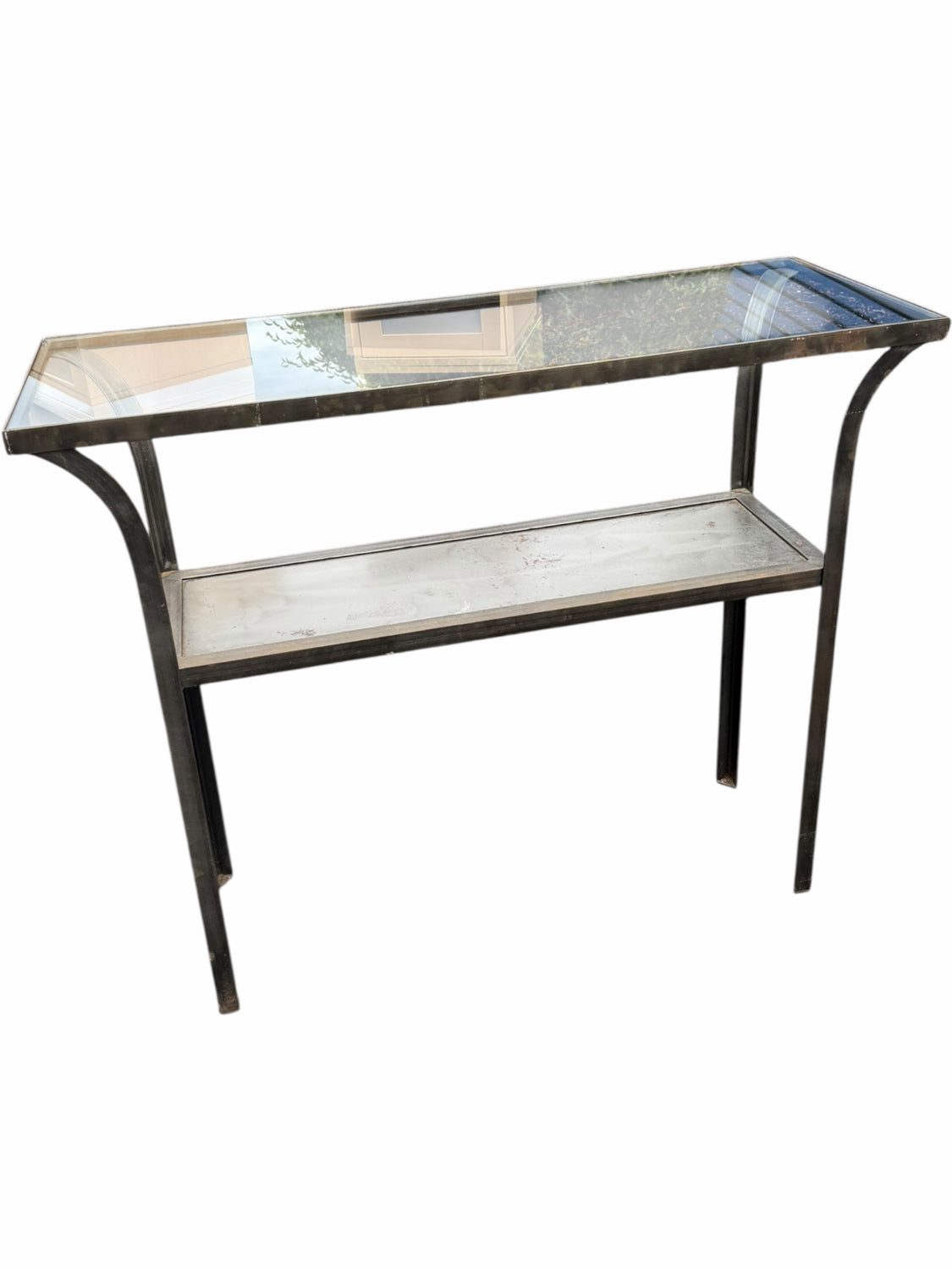 Glass Top Sofa Table
