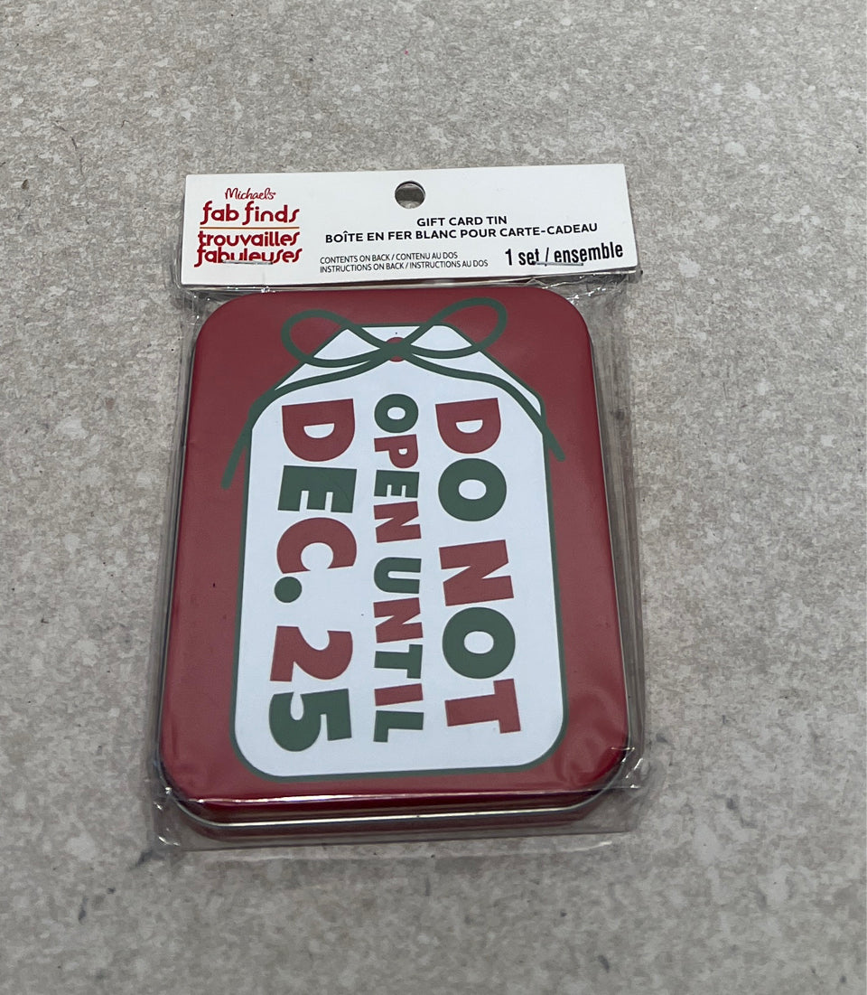 Christmas Tin