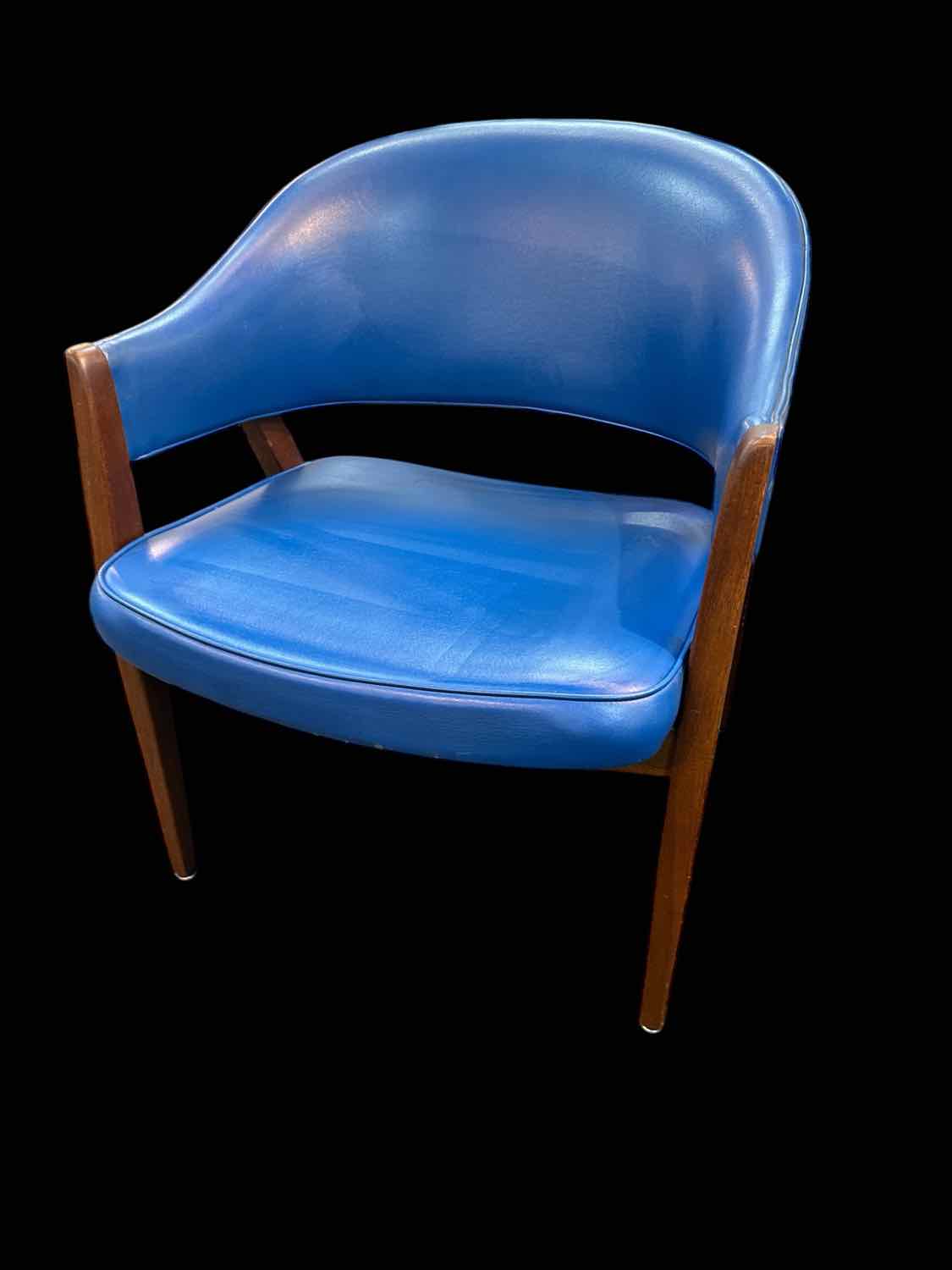 Stow Davis Mid Century Blue Chair
