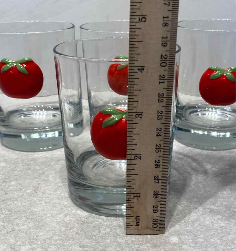 Set of 4 Bloody Mary Tomoto Glasses