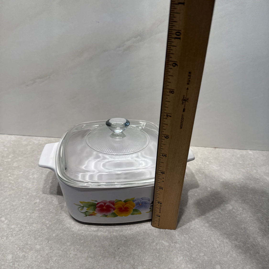 Covered Corning Ware Dish