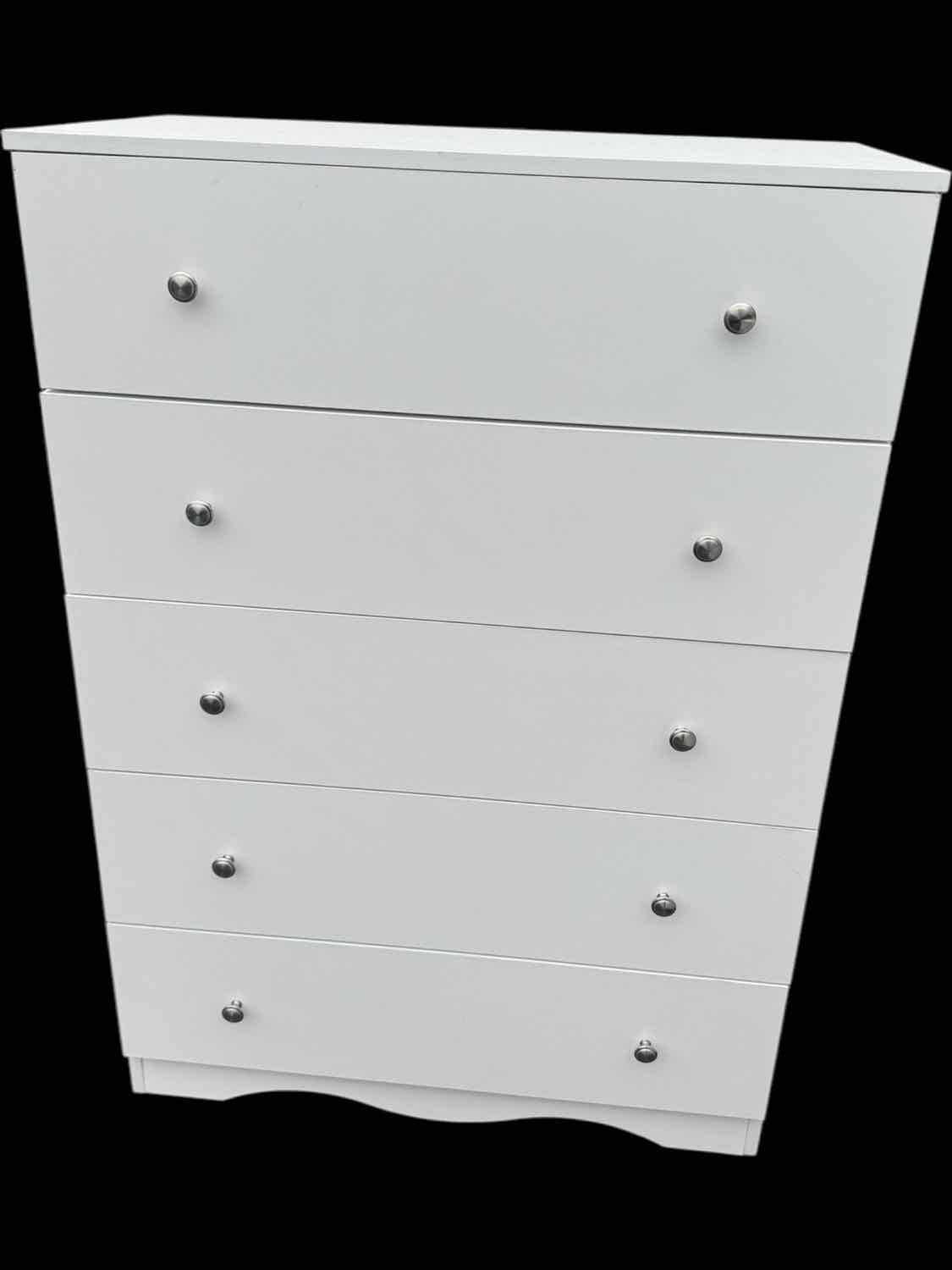 White 5-Drawer Dresser