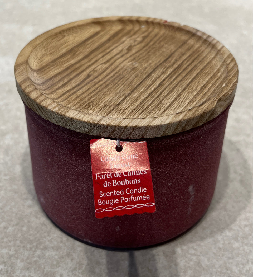 Candy Cane Forest Candle
