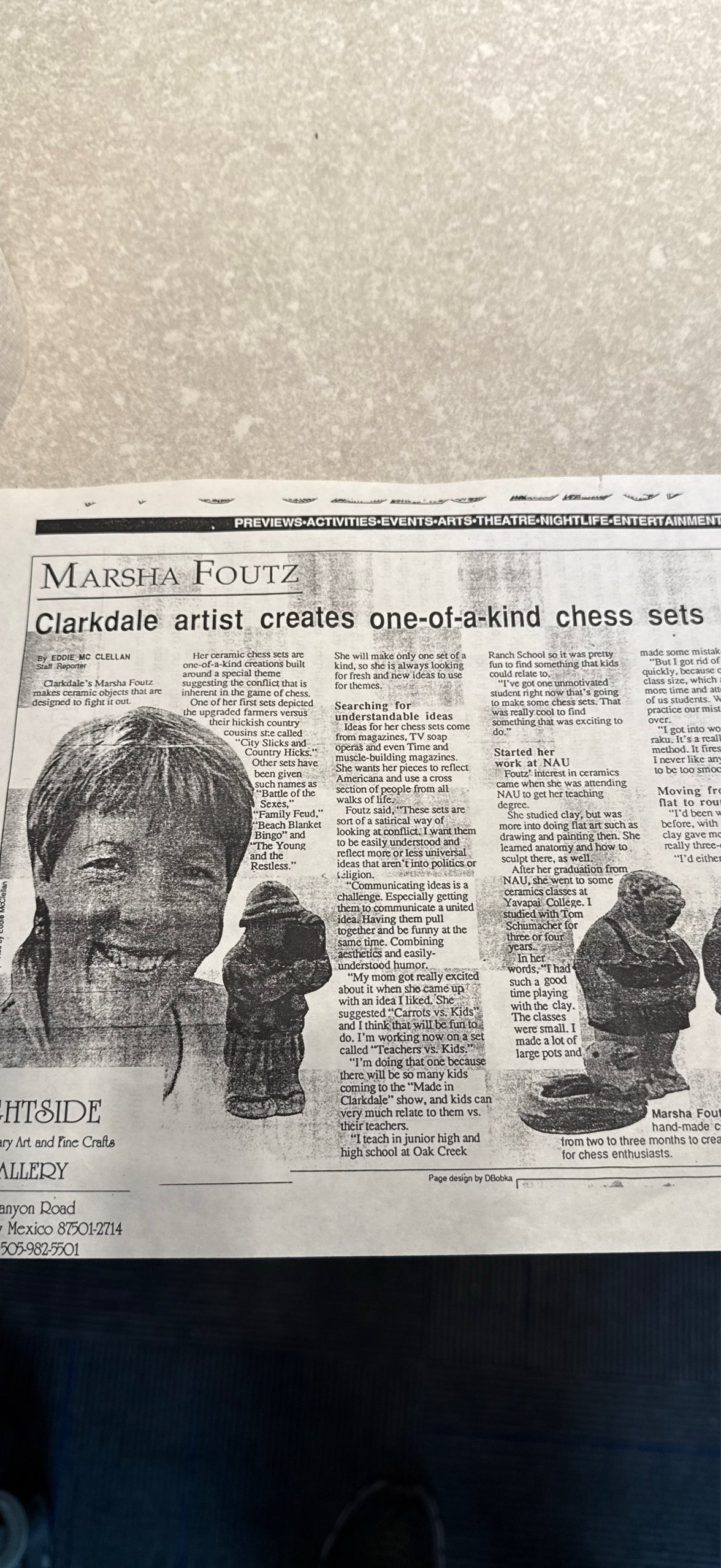 Marsha Foutz "Family Feud" Chess Set