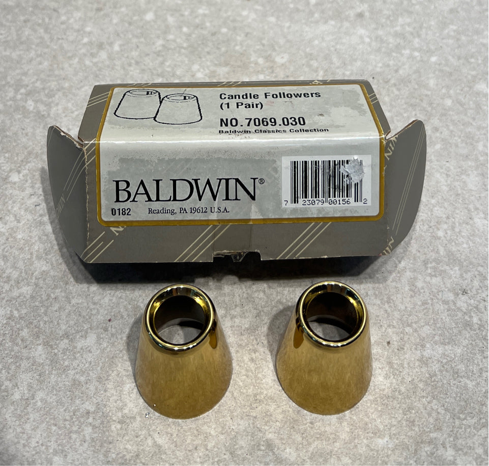 Set of 2 Baldwin Candle Followers
