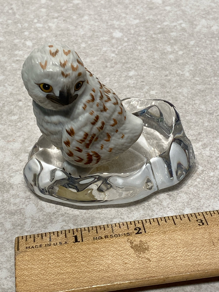 Owl Paperweight on Stand