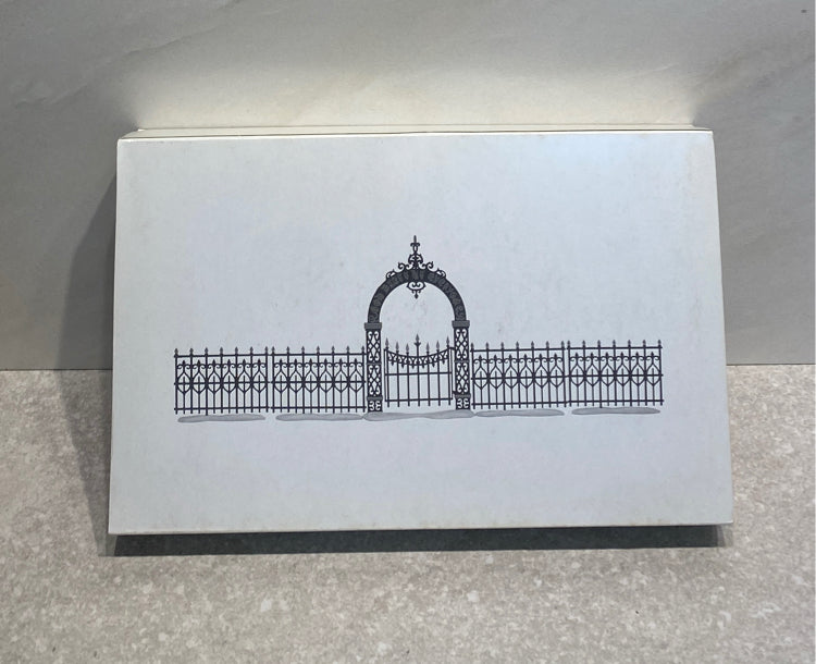 Dept. 56 Vicotrian Wrought Iron Fence And Gate