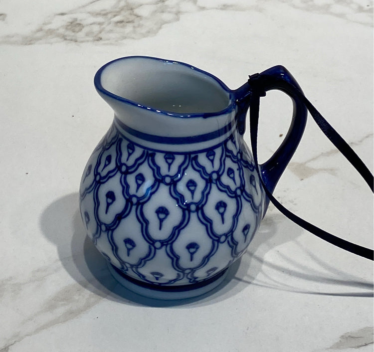 Blue And White Christmas Ornament