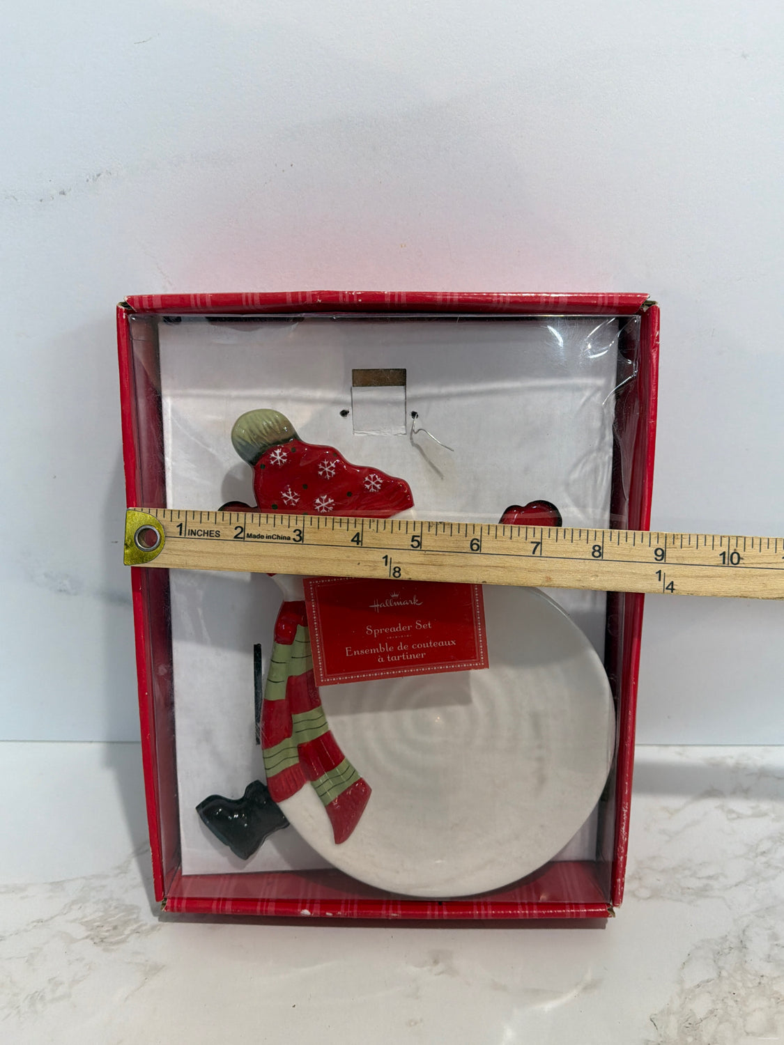 Snowman Plate with Spreaders