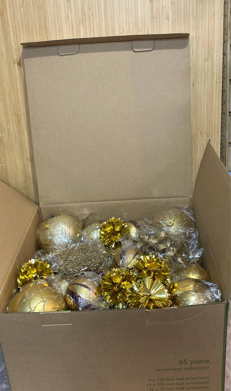 Box Of Christmas Ornaments