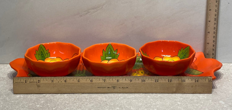 Tray with 3 Bowls