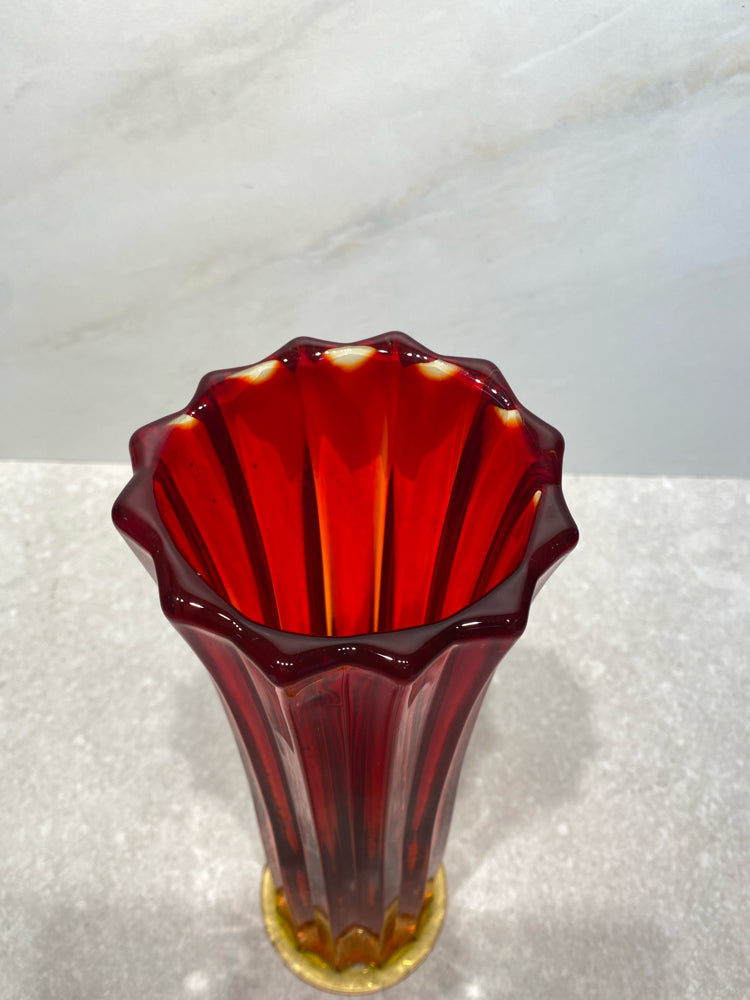Amberina Vase