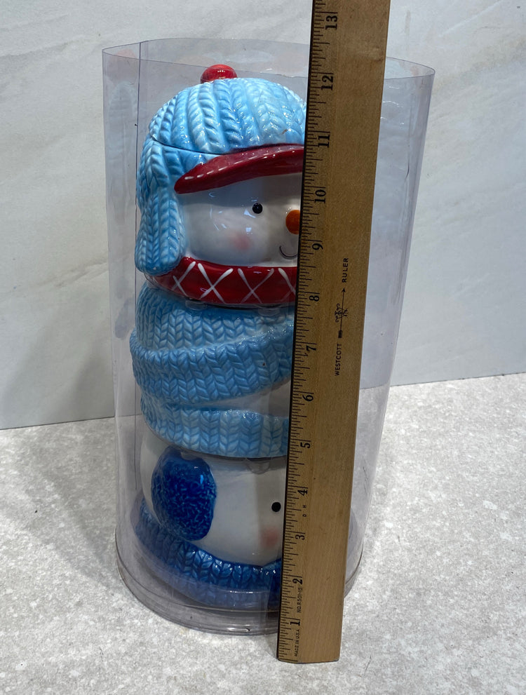 Snowman Stackable Bowls