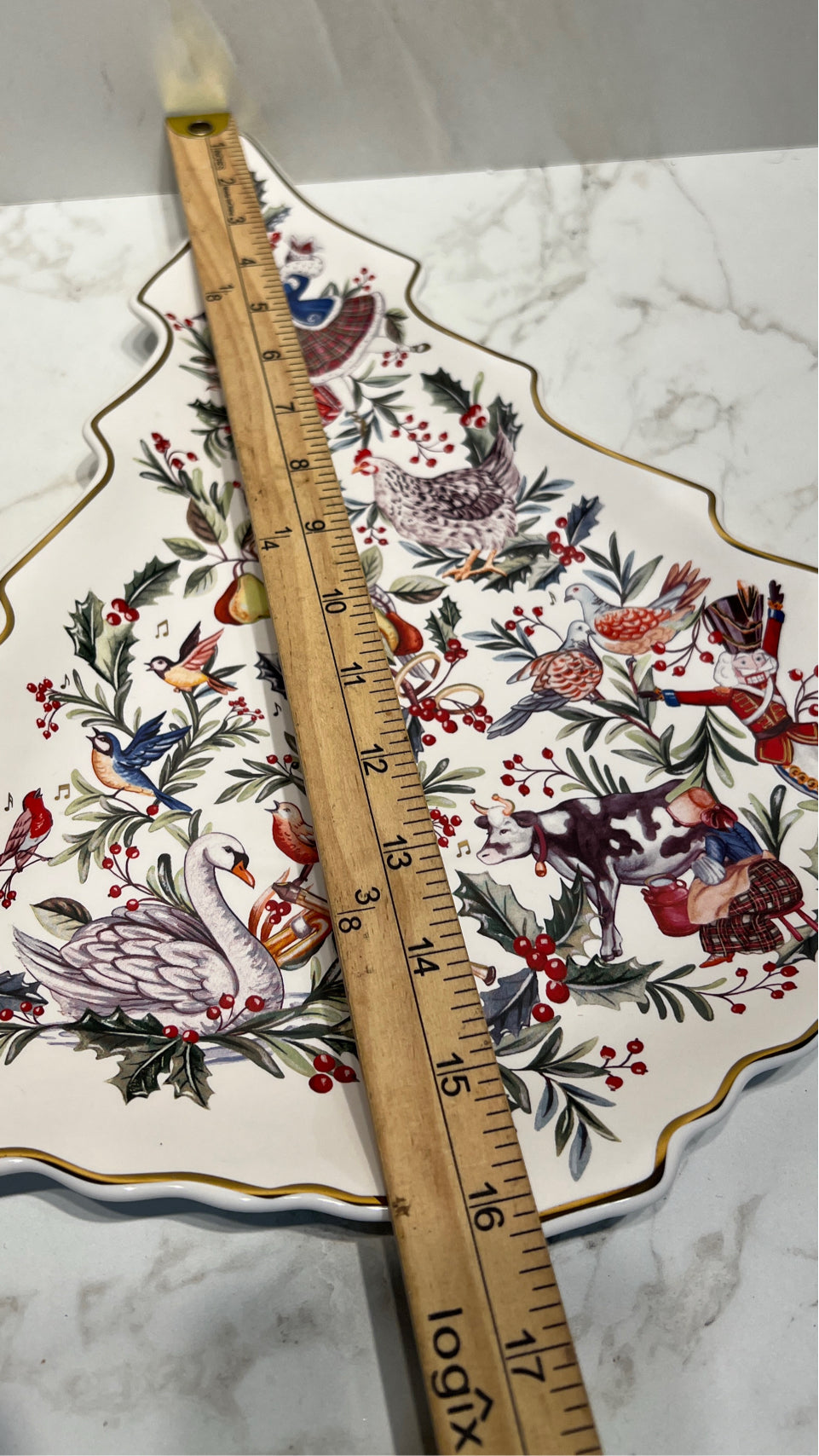 Pottery Barn Christmas Tree Plate