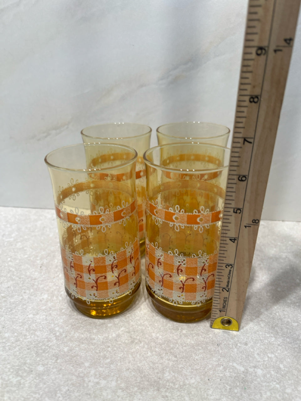 Set of 4 Vintage Glasses