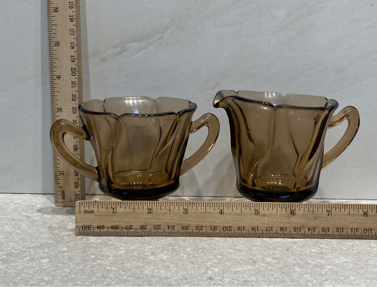Fostoria Sugar and CReamer