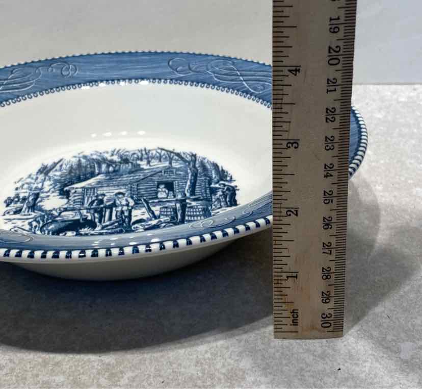 Currier and Ives Serving Bowl