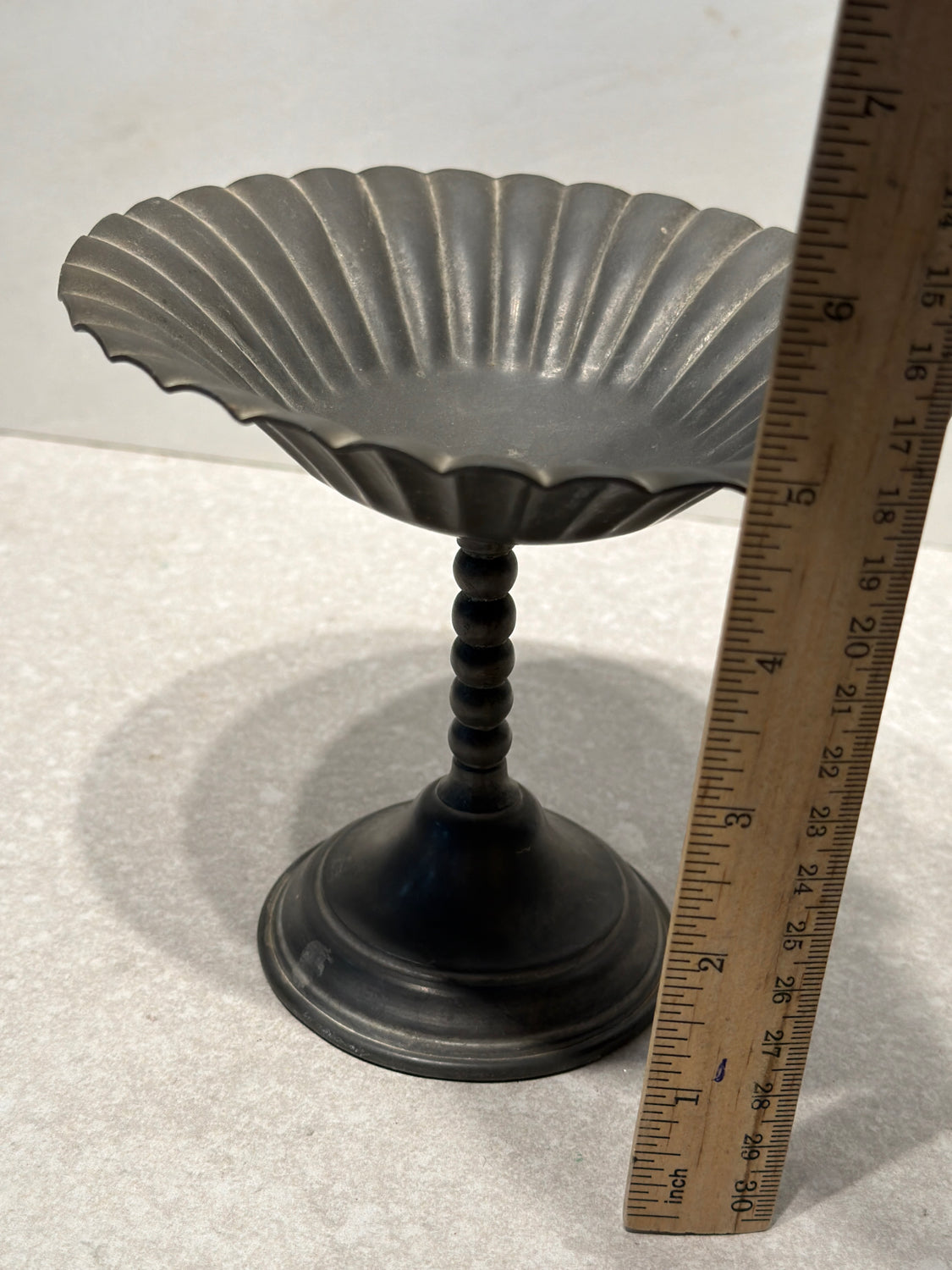 Pewter Compote