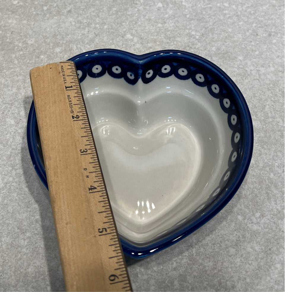 Polish Pottery Heart Bowl
