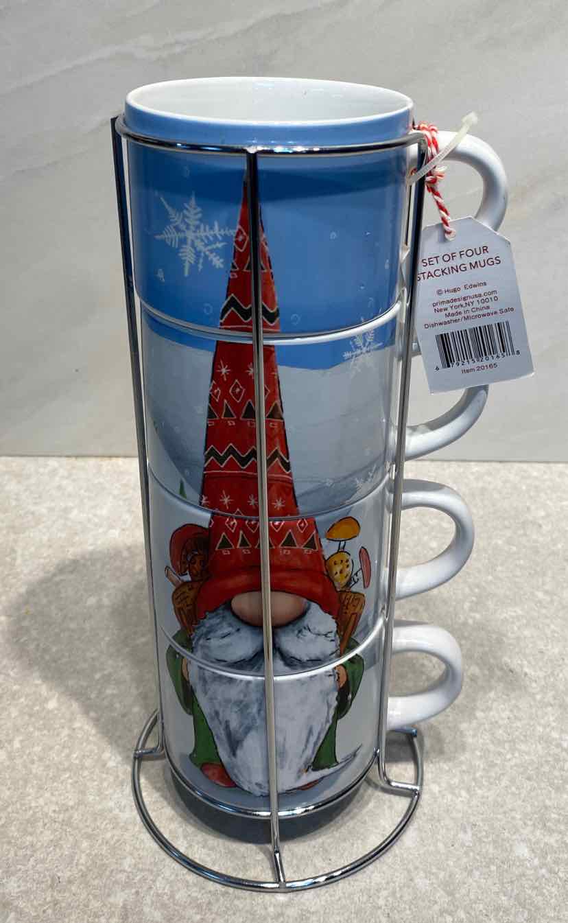 Set of Mugs On Stand