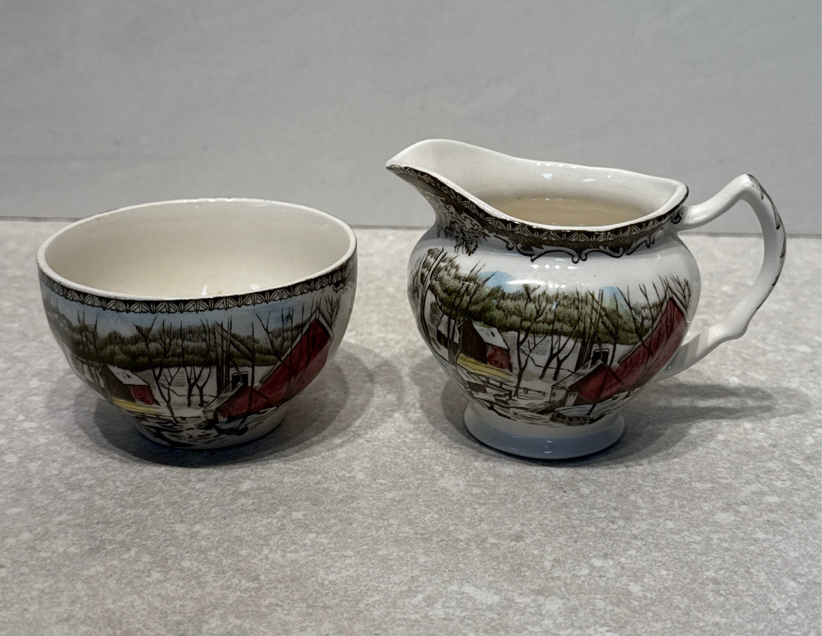 Friendly Village Mini Sugar & Creamer