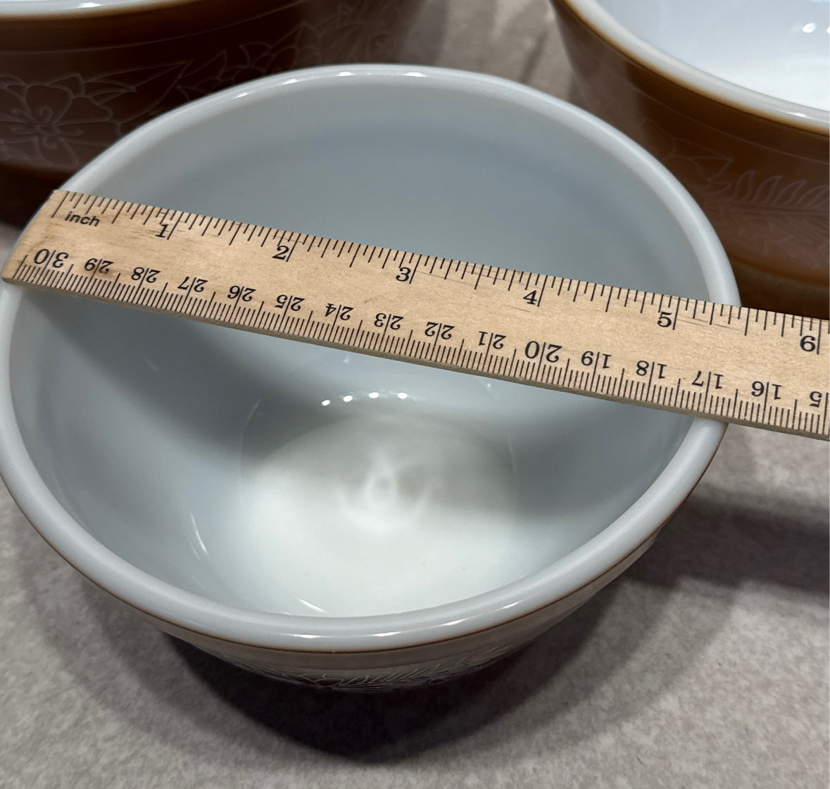Set of 3 Pyrex Woodland Bowls