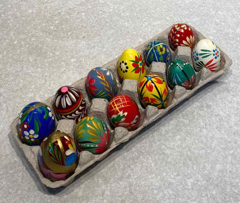 Set of 12 Handpainted Eggs