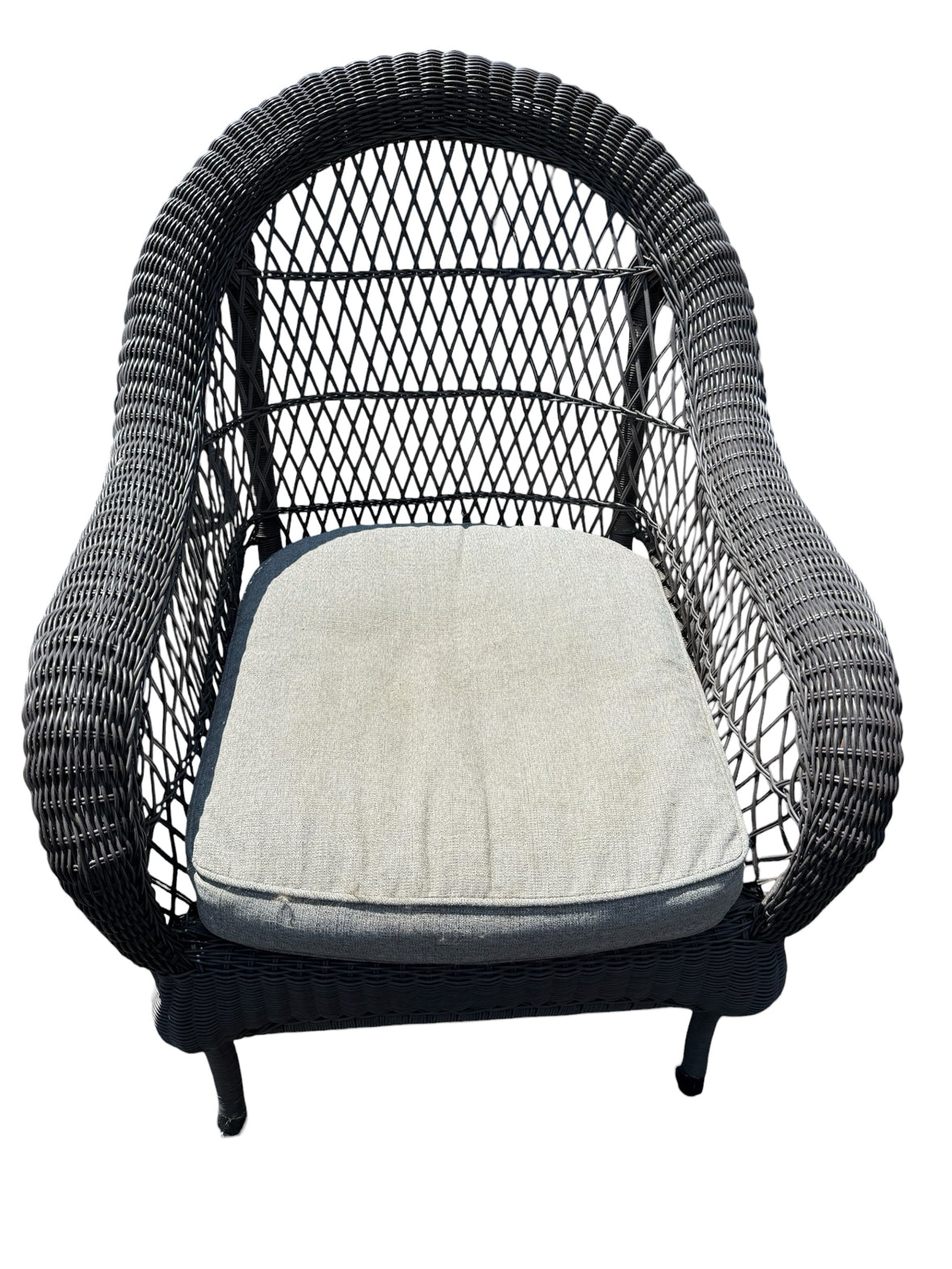 Gray Wicker Chair