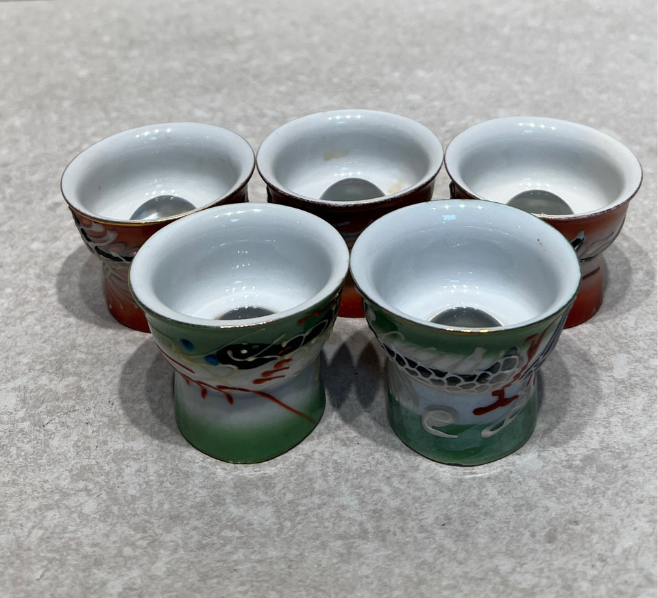 Set of 5 Saki Glasses