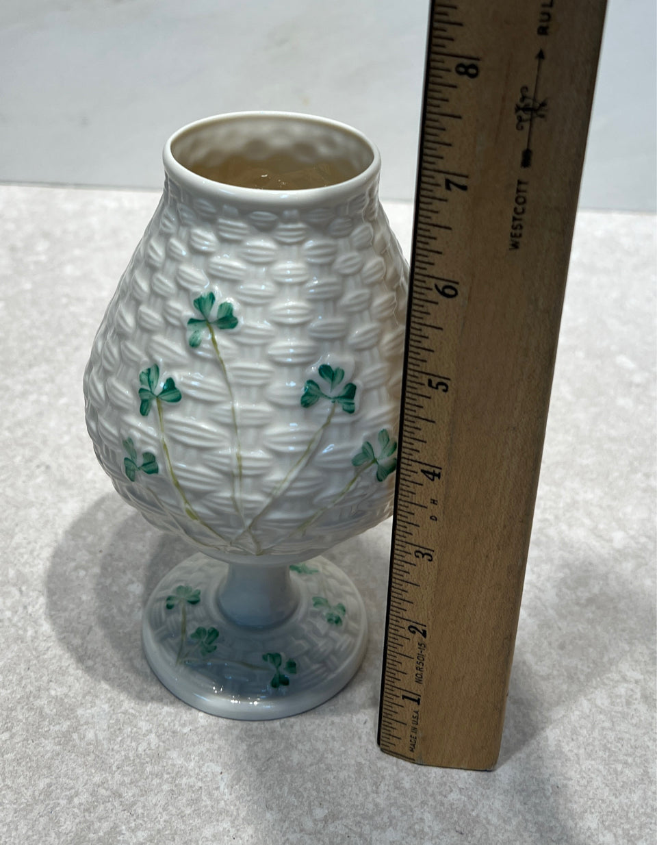 Belleek 2-Piece Hurricane Lamp