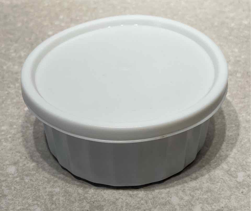 Covered Corningware Bowl