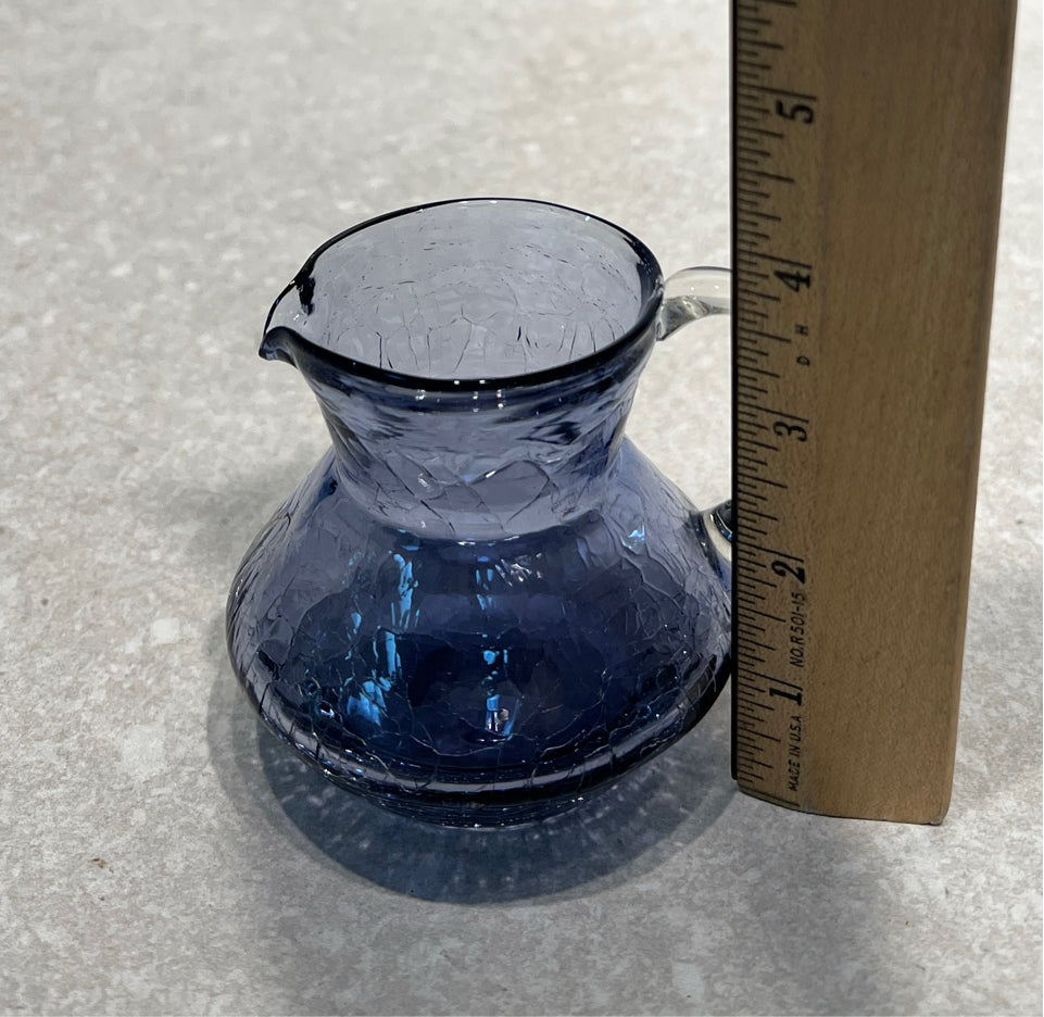 Crackle Glass Pitcher