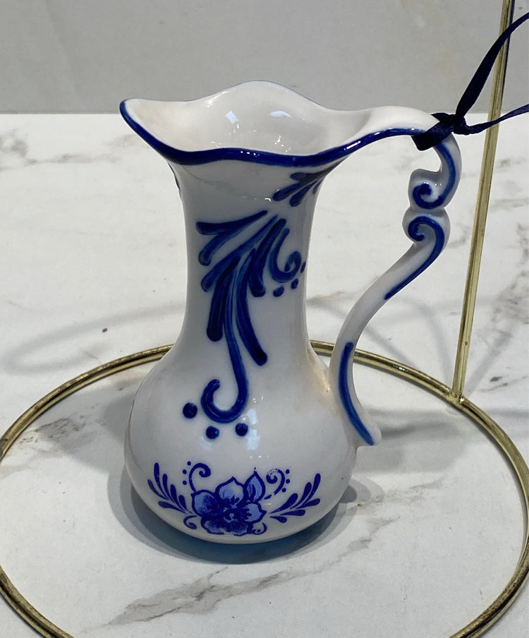 Blue And White Christmas Ornament