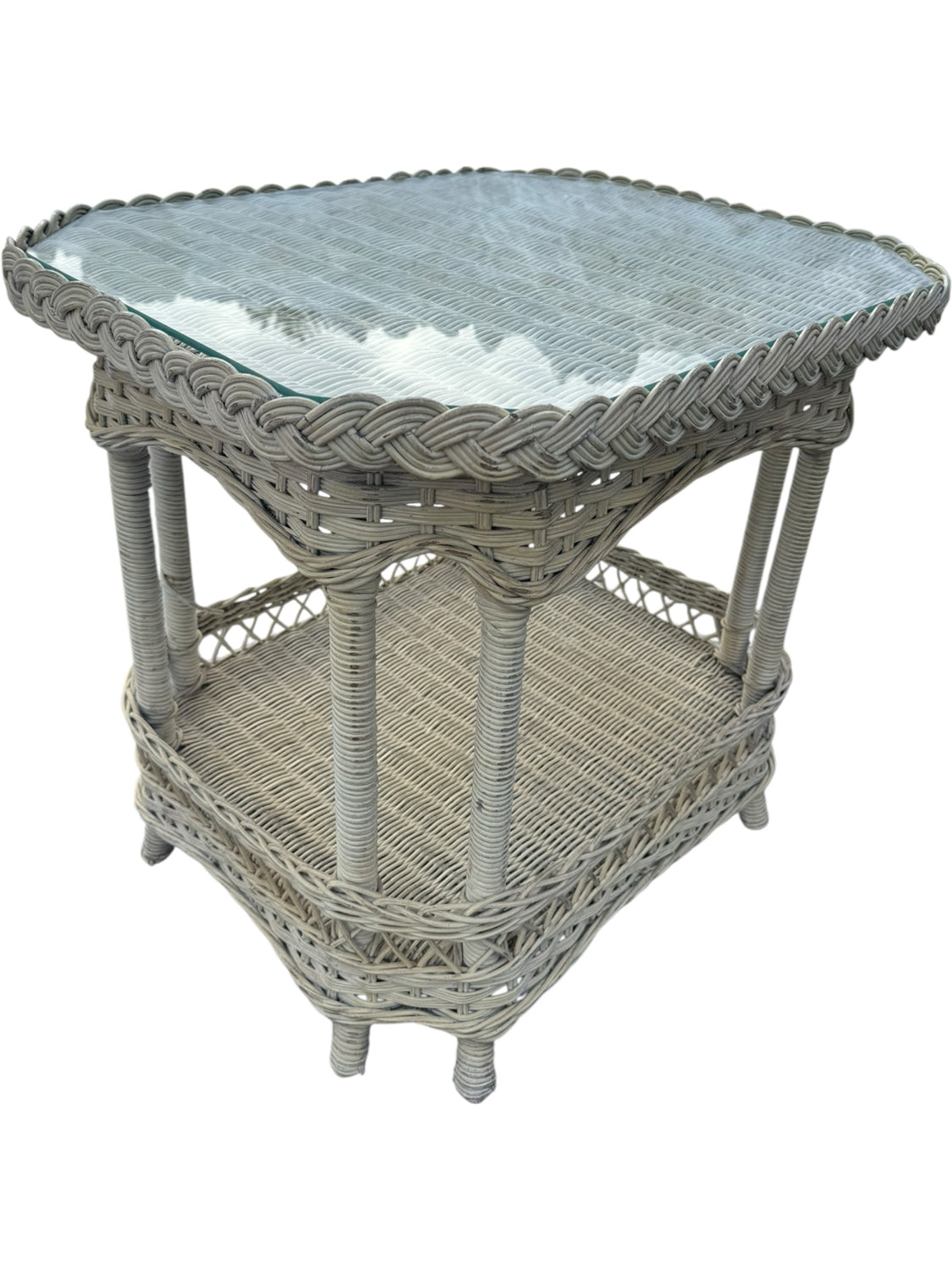 Wicker End Table