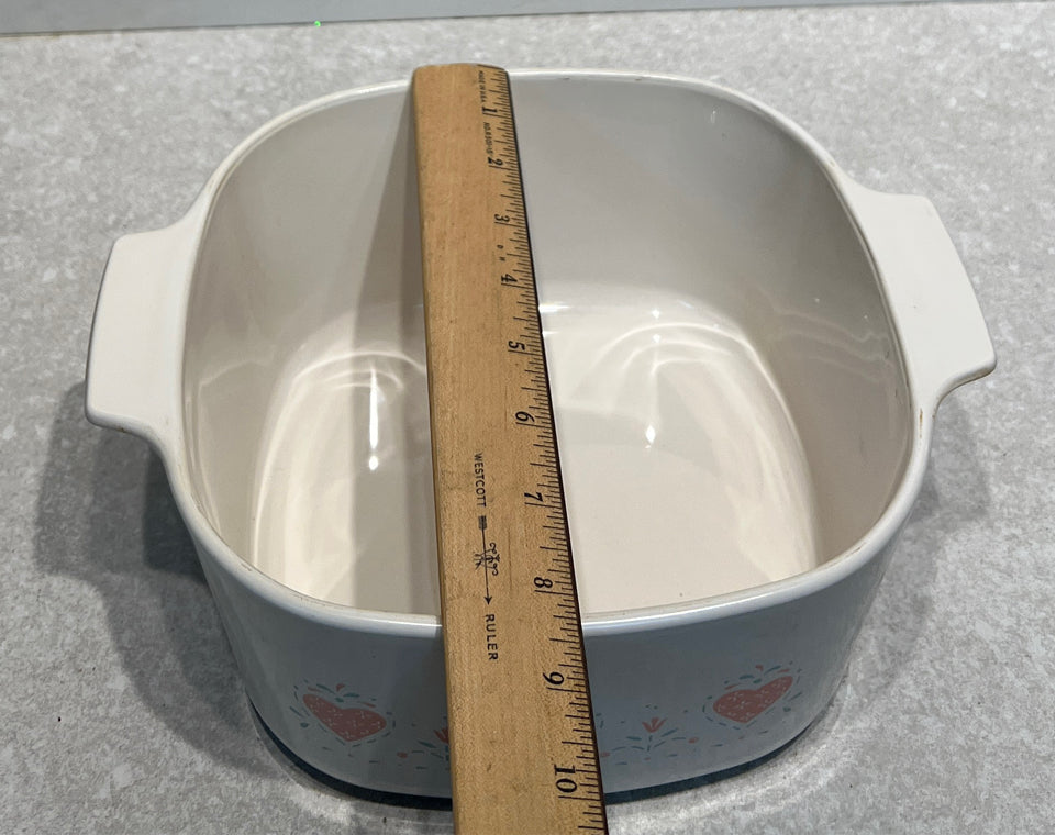 Covered Corning Ware Bowl