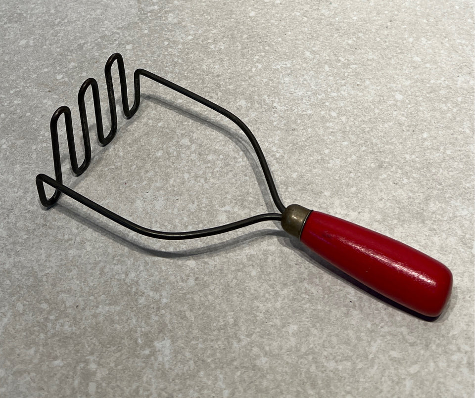 Red Handled Decorative Masher