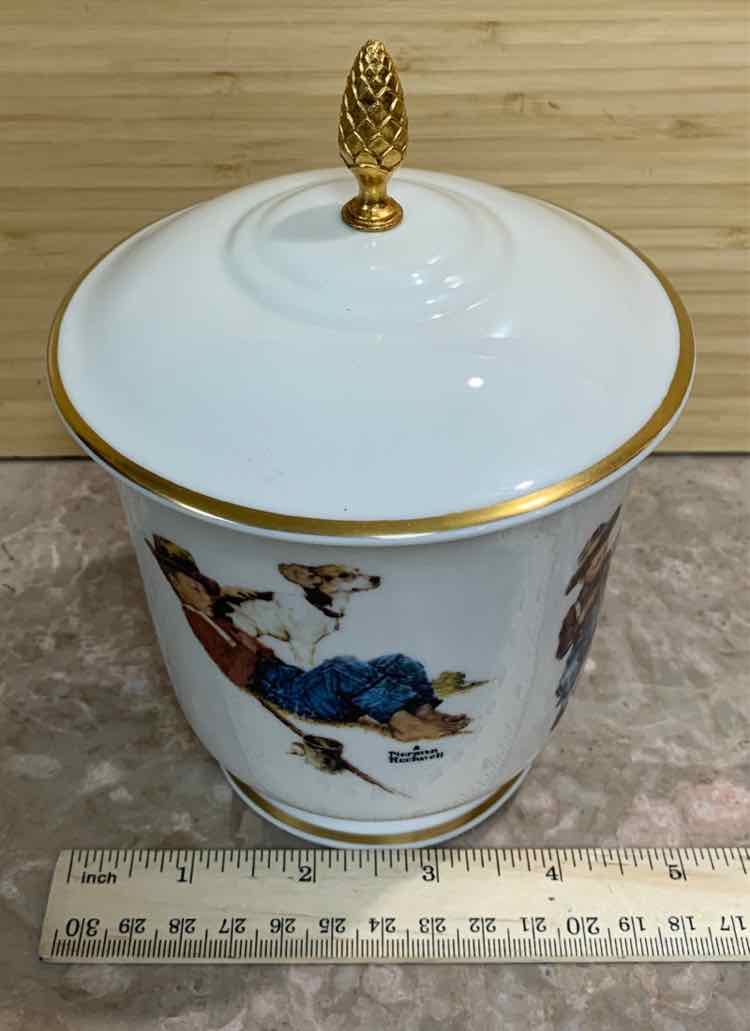 Norman Rockwell Covered Jar