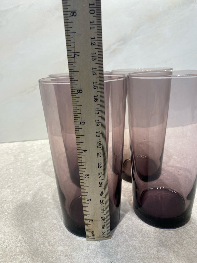 Set of 4 Purple Glasses