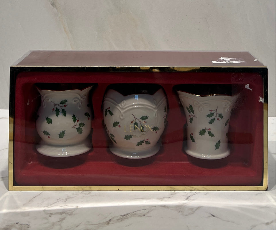 Set of 3 Lenox Candleholders