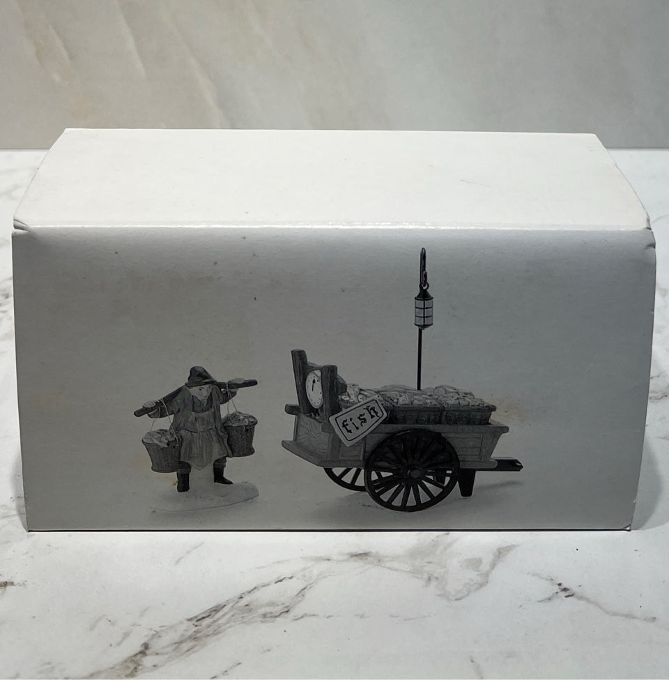 Dept. 56 Chelsea Market Fish Monger & Cart