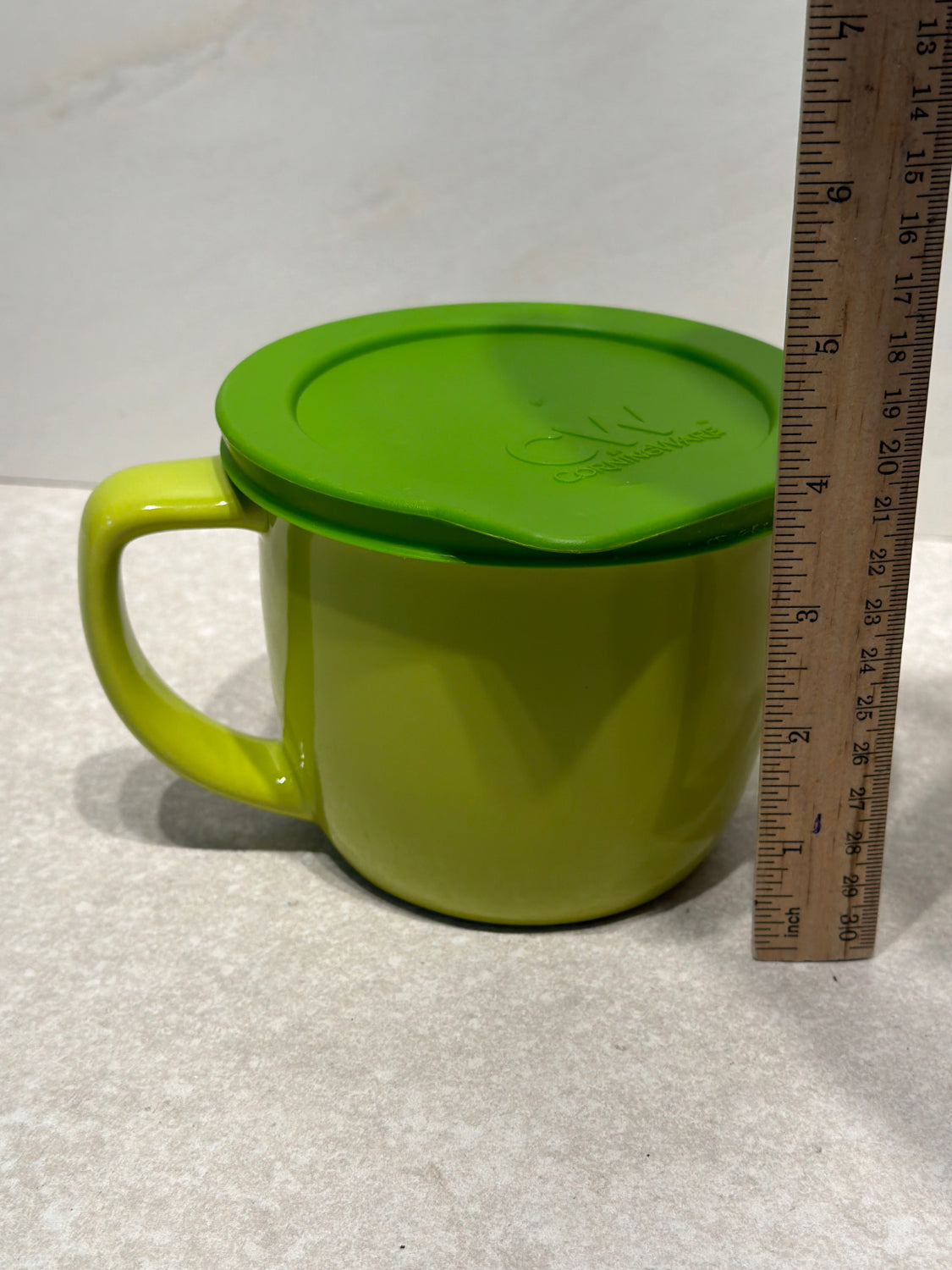 Covered Corning ware Mug