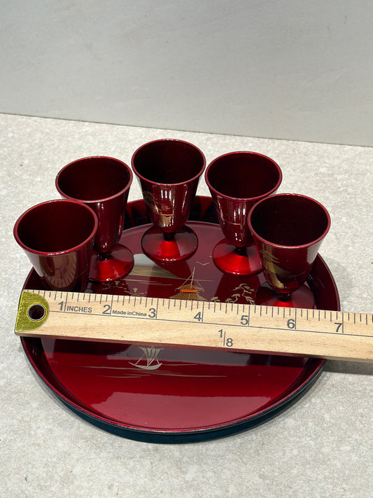 Tray With 5 Cups