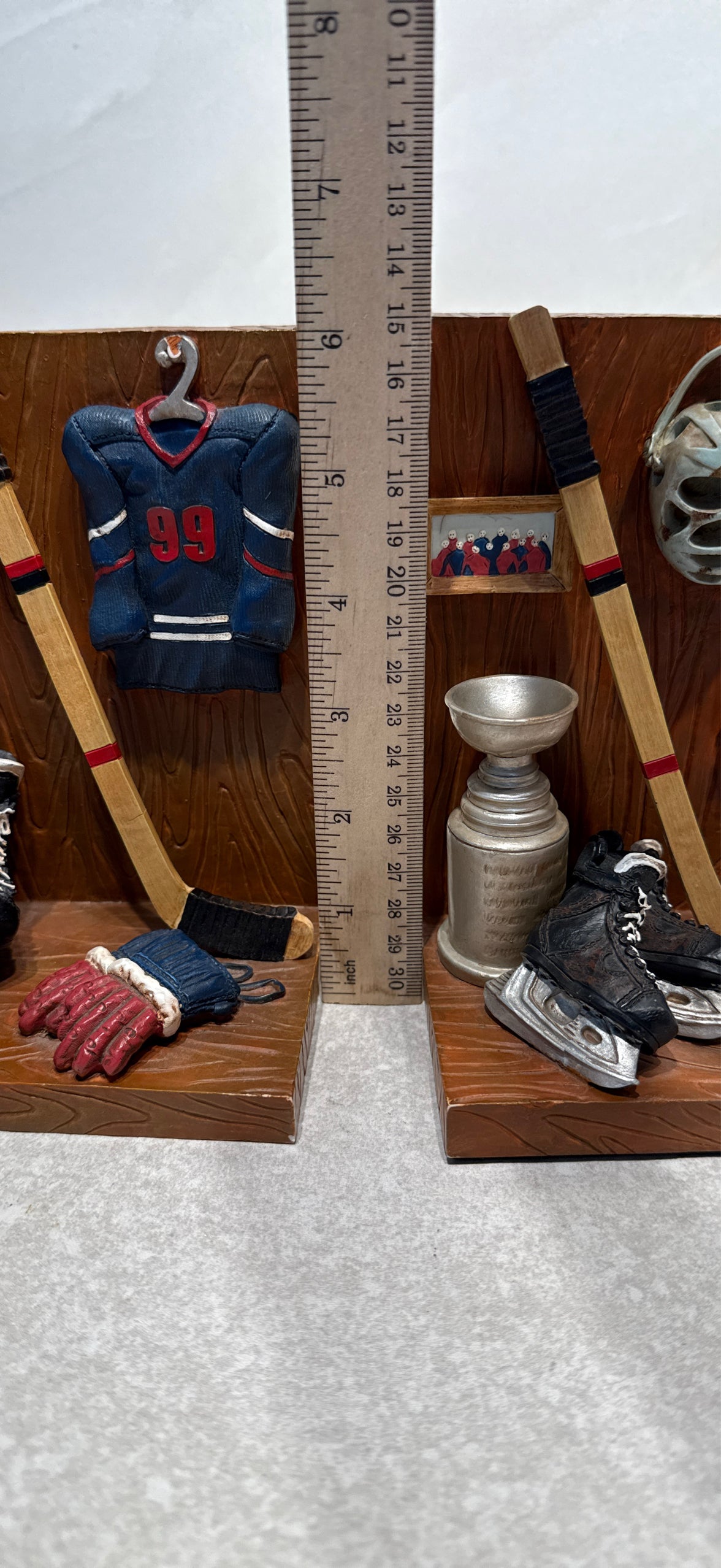 Pair of Hockey Bookends
