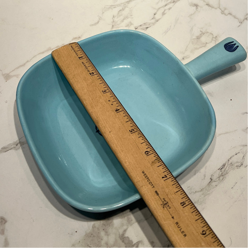 Blue Tulip Handled Bowl