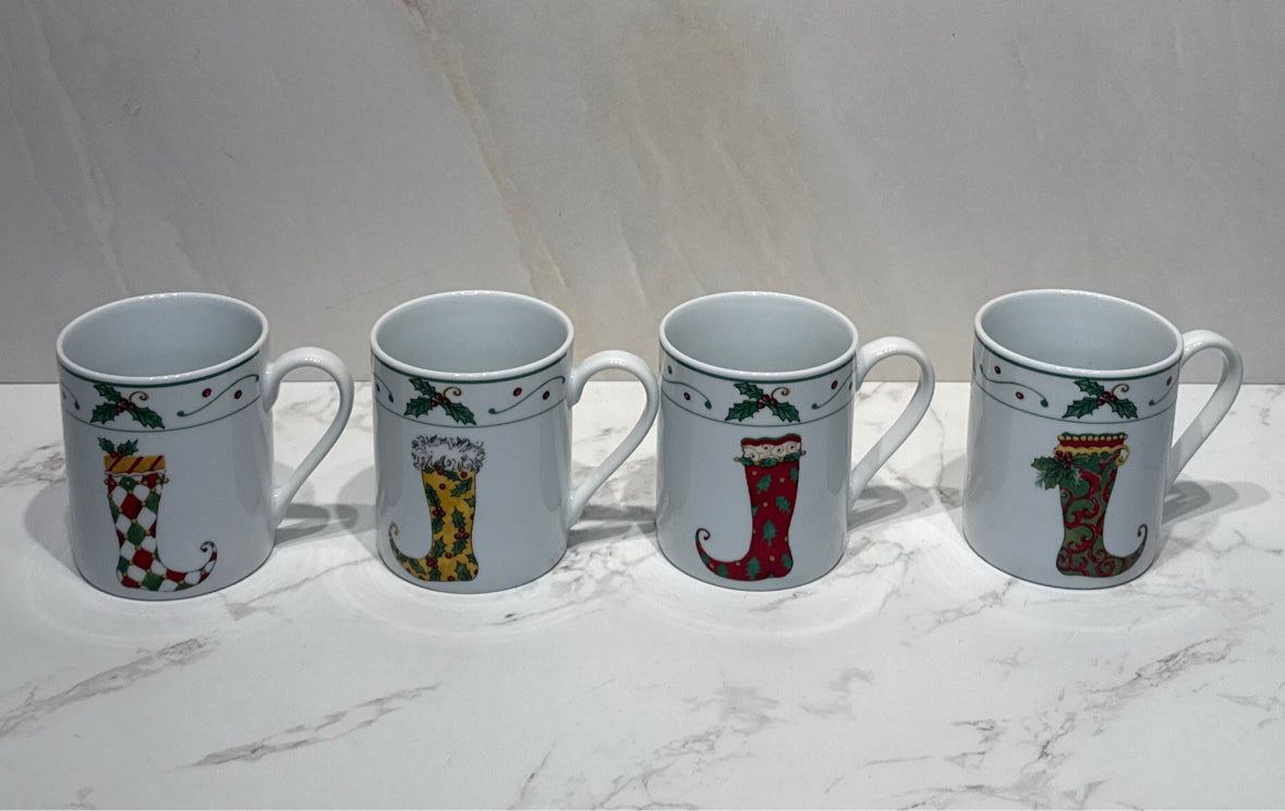 Set of 4 Godinger Mugs